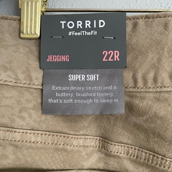 Torrid Khaki Pants Size 22 High Rise Jegging Snake Print Casual - Picture 8 of 11